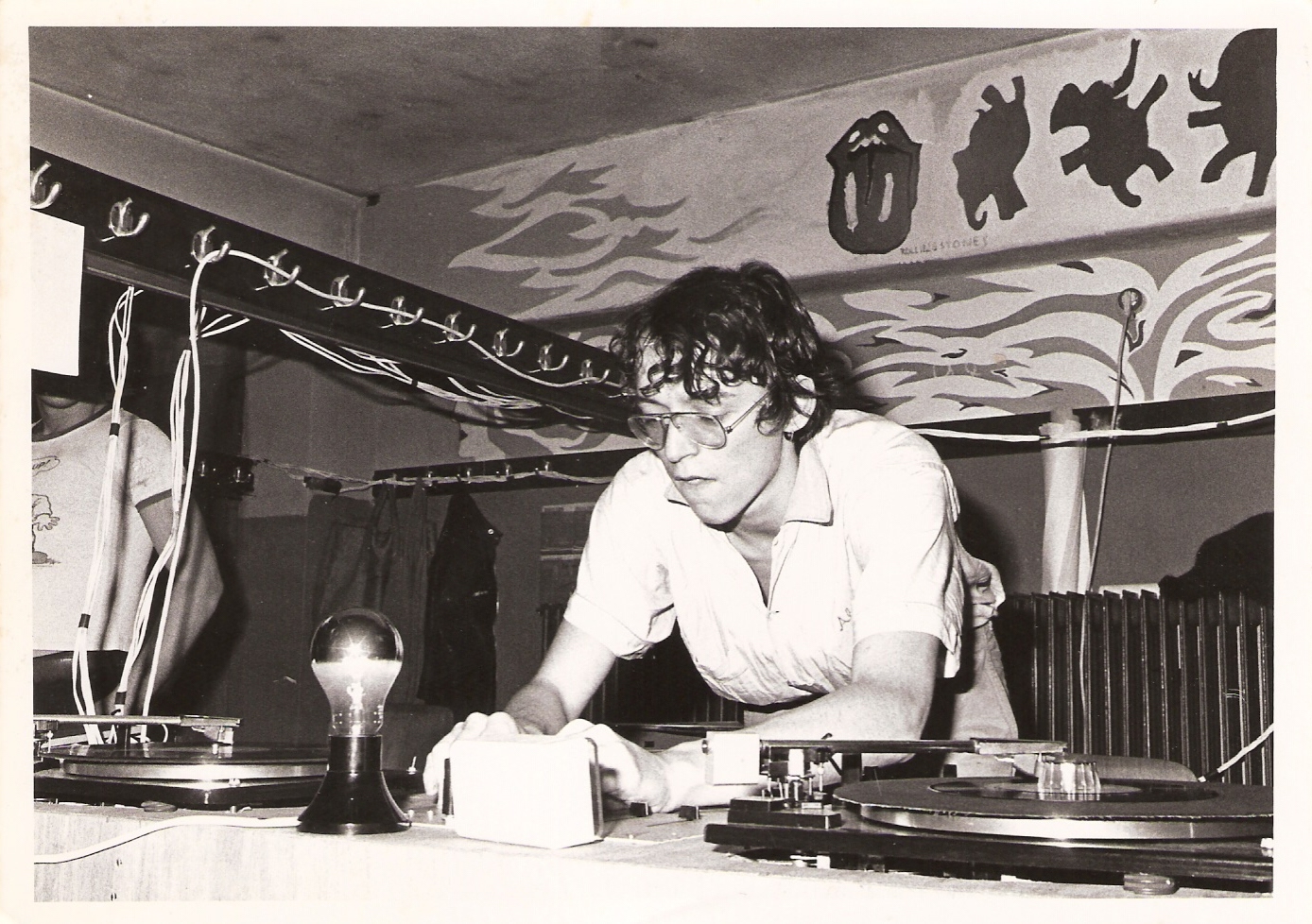 DJ Alex op het Spinoza Lyceum, Amsterdam 1976