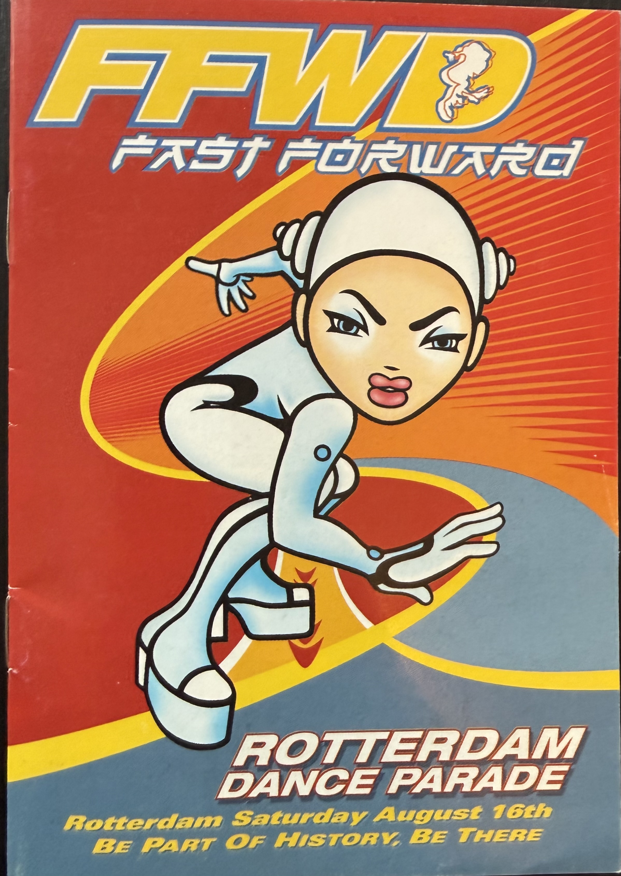 Fast Forward Dance Parade flyer a, Rotterdam 1997